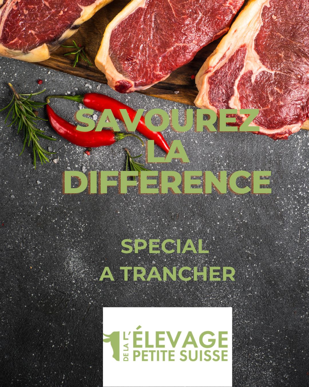 En direct de l'Elevage de la Petite Suisse, des colis de viande bovine de la race Vosgienne