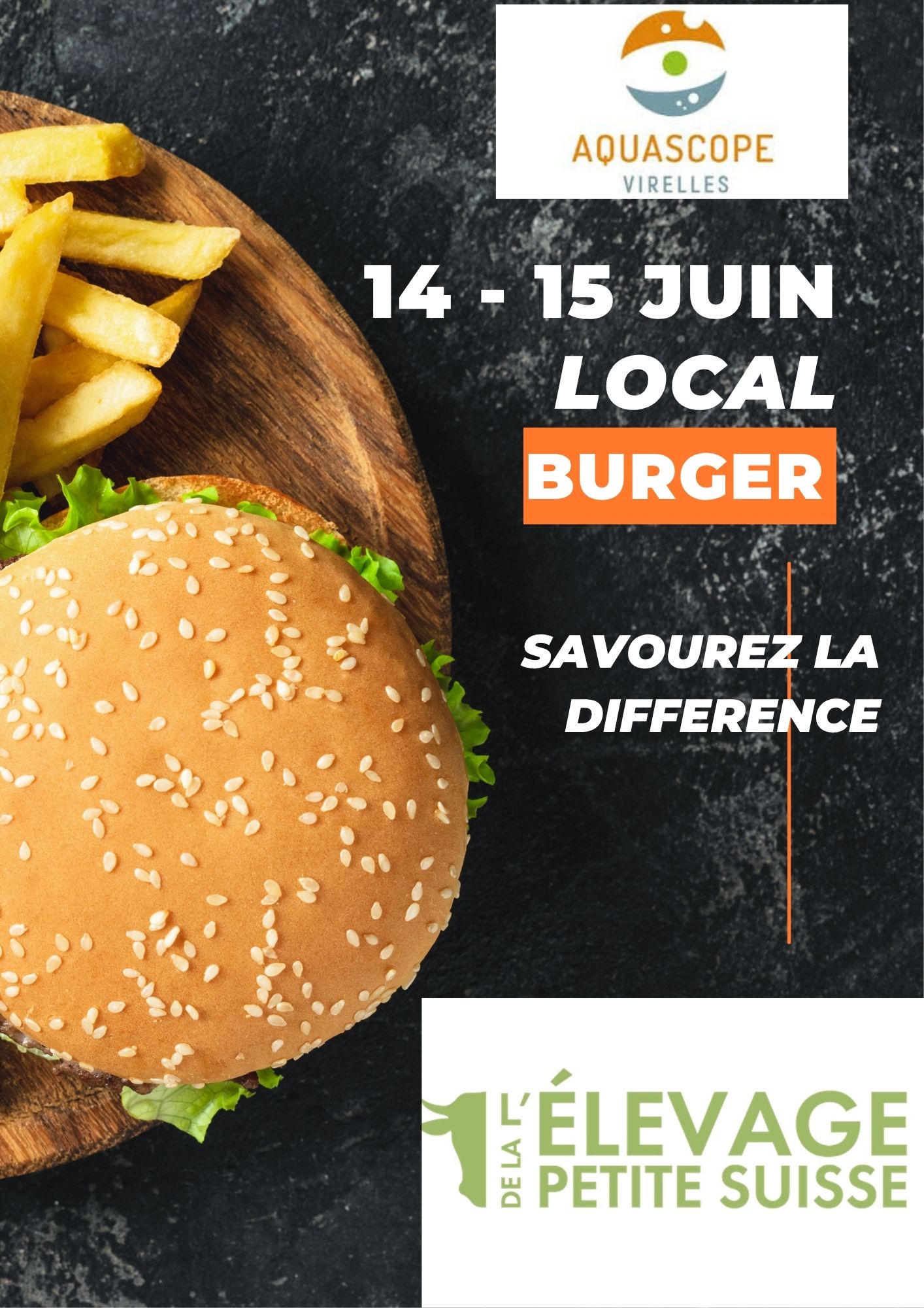 Des burgers de vache Normande en direct de l'Elevage de la Petite Suisse à Lompret